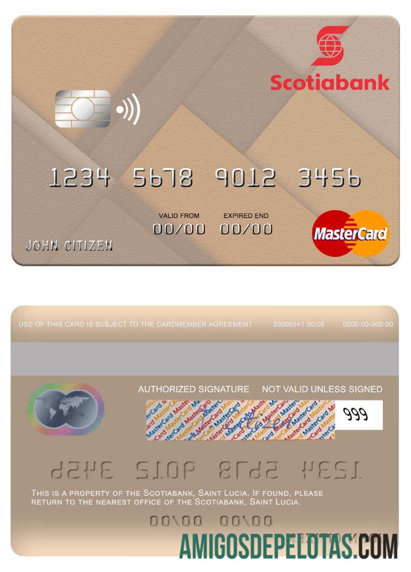 Santa Lúcia Scotiabank Mastercard baixar para verificação